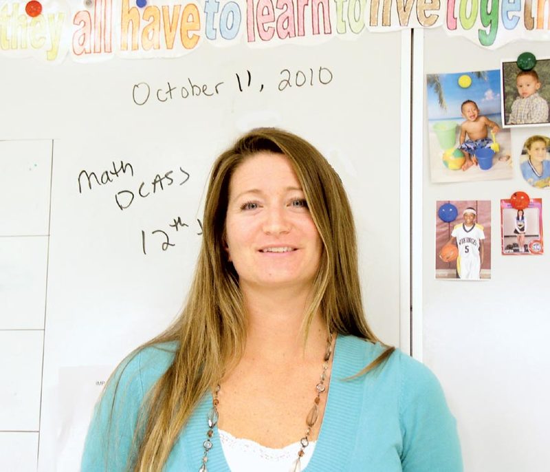 Katie DelCampo, Cape Henlopen’s district teacher of the year, is a Rehoboth Beach resident who has been working in the district for six years. NONE LEAH HOENEN PHOTO