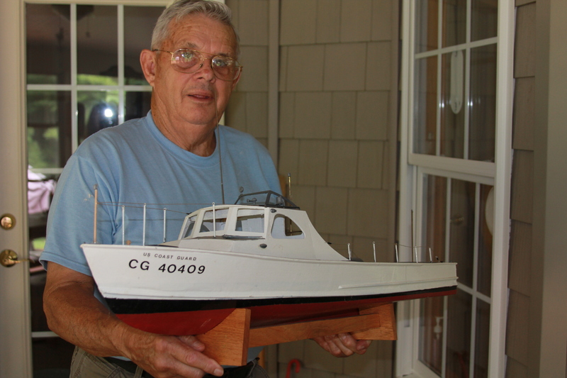 Warren Walls of Lewes handmade a replica of the 40-foot Coast Guard boat he used to operate during his time with the Lewes and Indian River Coast Guard stations. BY MELISSA STEELE