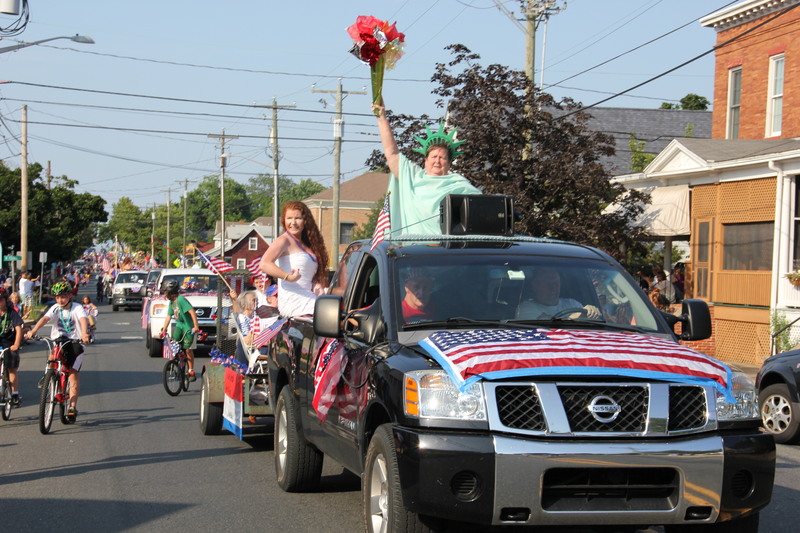 It wouldn't be a Lewes Doo-Dah Parade without Kathy Hughes holding the torch of freedom high as Lady Liberty. BY DENNIS FORNEY