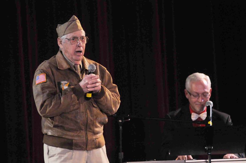 Tom Creekmore sings his favorite song, "There I've Said it Again," during a recent Clear Space Productions presentation. He's being accompanied by Doug Yetter, Clear Space artistic director. BY STEVEN BILLUPS