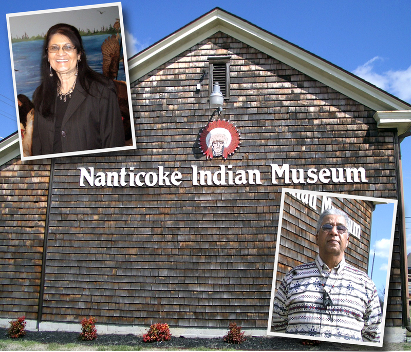 June Harmon-Robbins and Sterling Street keep traditions alive at the Nanticoke Indian Museum on Route 24. ARTWORK BY CHRIS FOSTER