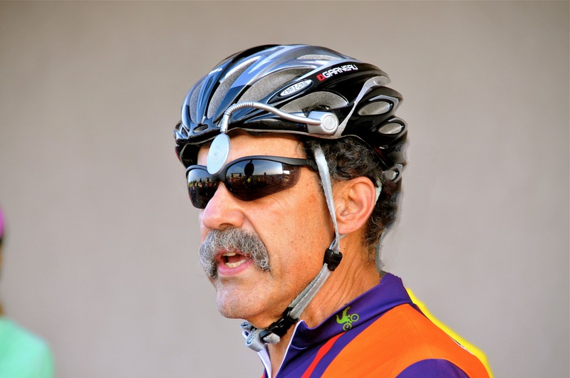 Mike Tyler, shown here at last year's Ride of Silence, has been riding a bicycle since 1974 when he started pedaling to work. BY RON MACARTHUR