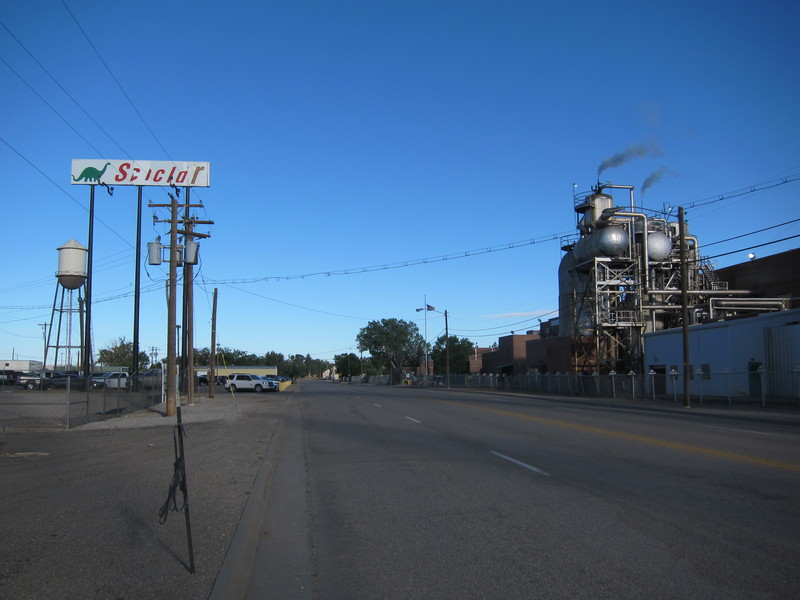 We pedaled through the refinery-company town of Sinclair, a few miles outside Rawlins. BY DENNIS FORNEY