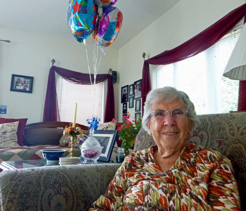 Josephine Hearne relaxes in her Rehoboth Beach home shortly after her 90th birthday this month. BY MADDY LAURIA