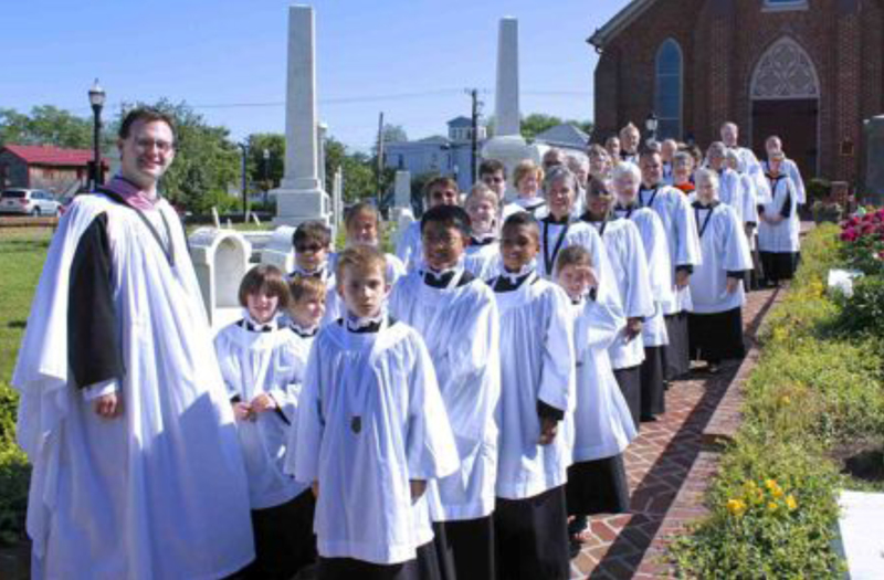 St. Peter's Church Music Department Director T.J. Thomas will be offering Voice for Life vocal music program for youth from 2:45 to 6:45 p.m., after school Tuesdays. Shown is Thomas with St. Peter's choristers and adult choir members in 2013. SOURCE SUBMITTED