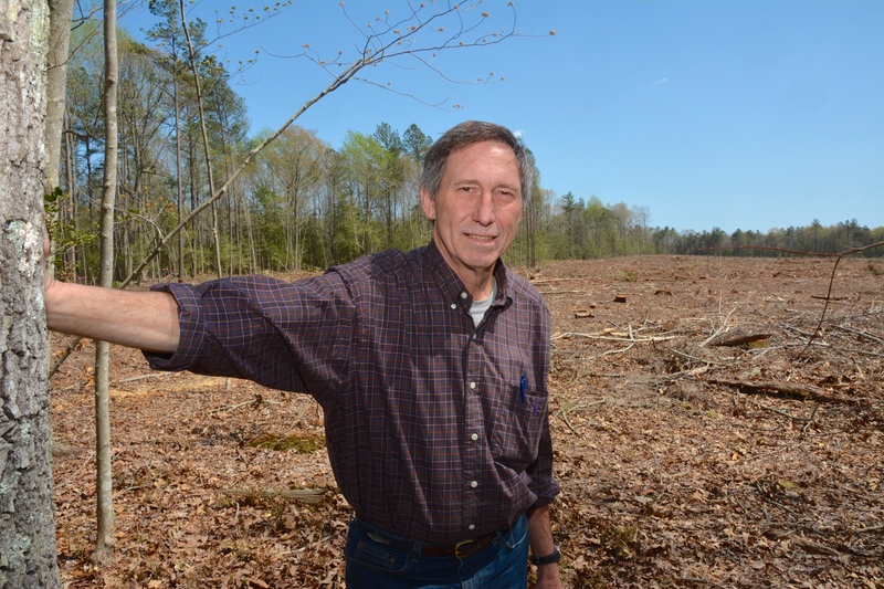 Henry Glowiak has left the area he has called home for the past 40 years. This clear-cutting near his house helped push him past the tipping point as far as development is concerned. BY RON MACARTHUR
