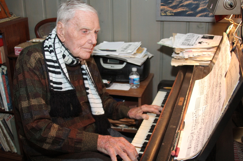 Lewes resident Bill Earl still enjoys playing piano at age 94. BY MELISSA STEELE