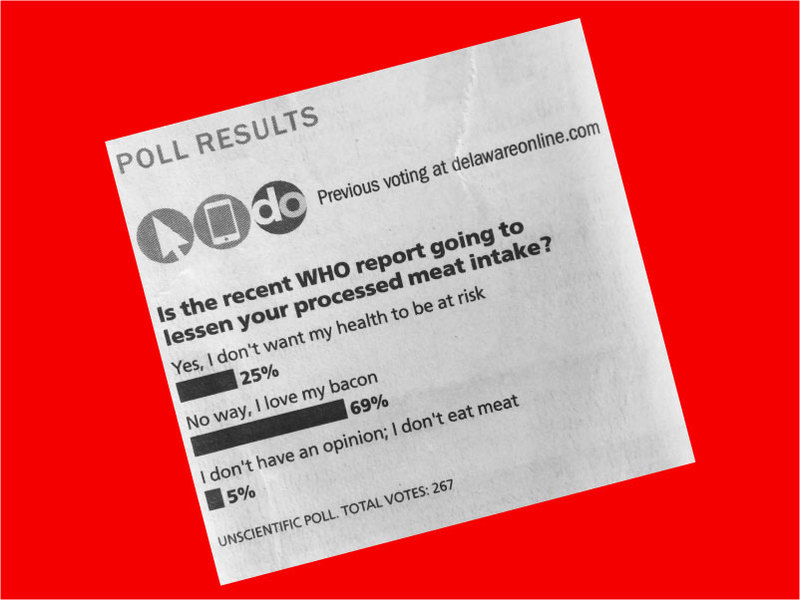 "Unscientific" poll from delawareonline.com