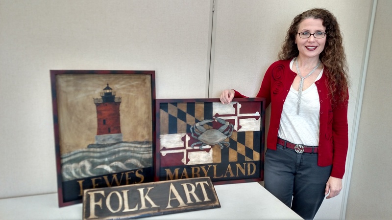 Cindy McClain, primitive painter, will display her work at the March 5 Spring Fling Craft and Vendor Show in Rehoboth. SOURCE SUBMITTED