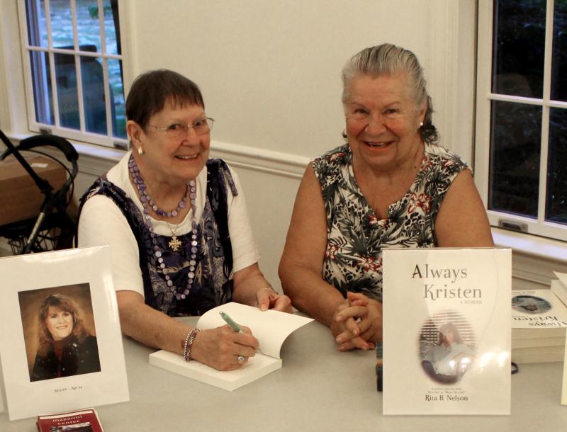 The Rev. Rita Nelson of Millsboro, left, is shown with Nancy Brown, mother of Kathy Carpenter Brown, founder of TransLiance and TransSocial. WILL WILLARD PHOTOS