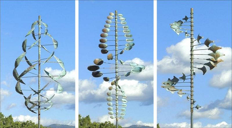 Art in Bloom’s request for a whirligig sculpture in Otis Smith Park was not well received by Lewes Mayor and City Council; however, another proposal, if approved, would see three sculptures placed at the new Lewes trailhead on Freeman Highway. SUBMITTED PHOTOS