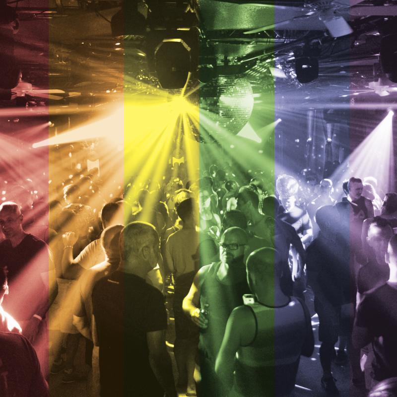 Dancers are bathed in colorful light at last year’s Sundance.
DAN COOK PHOTO, CHRISTOPHER FOSTER PHOTO ILLUSTRATION