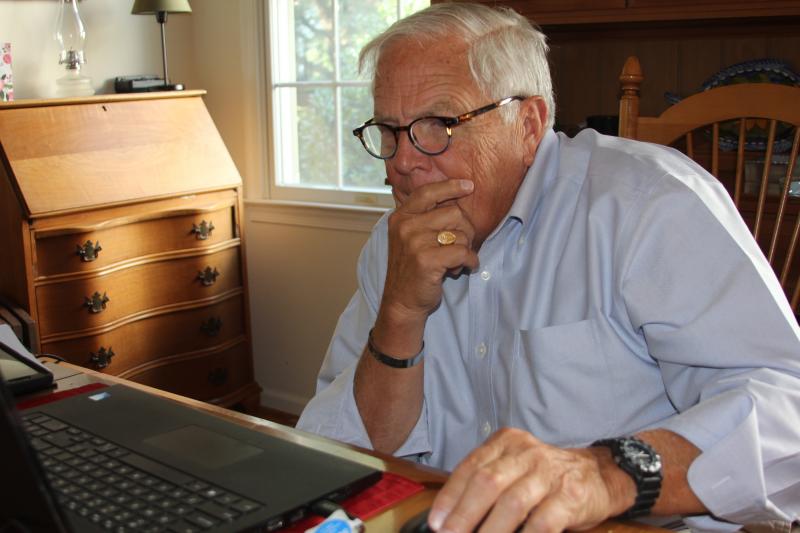 TJ Healy works from his Lewes home. As chairman of the Delaware Motion Picture and Television Development Commission, he wants to see Delaware become a destination for film production. MELISSA STEELE PHOTO