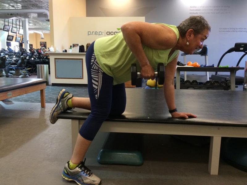 During her breast cancer treatment, Gail Hamman continued weight training 2-4 times a week to keep up her strength and conditioning. SUBMITTED PHOTOS