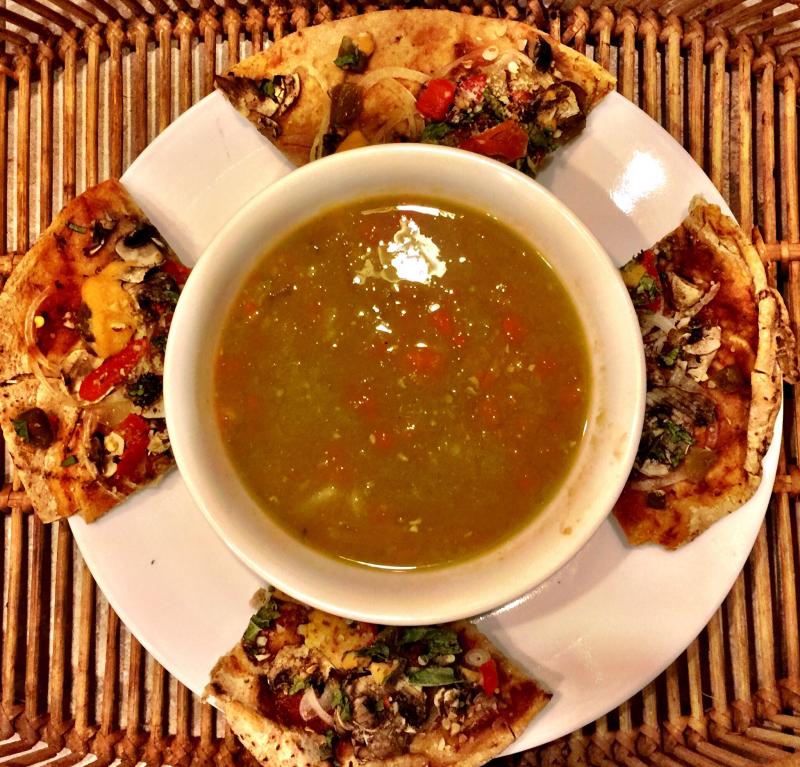 Plant-Based Favorites: Pea Soup and Pizza Parmigiana