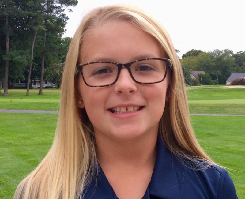 Sawyer Brockstedt will be competing in the National Drive, Chip and Putt Championship at Augusta National Golf Club April 1. The Rehoboth Elementary School fifth-grader went through local, sub-regional, and regional competitions in 2017 to reach this stage. FRITZ SCHRANCK PHOTO