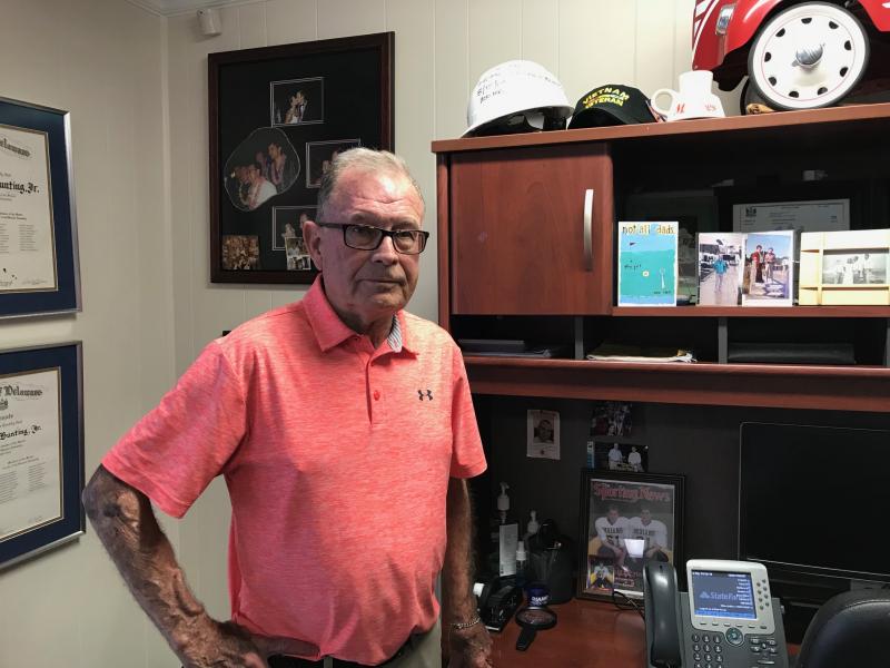 Former Delaware State Senator George Bunting in his Rehoboth Beach office. Although he retired from the General Assembly in 2012 after a 28-year career, Bunting remains an active figure in the Cape Region. RYAN MAVITY PHOTOS