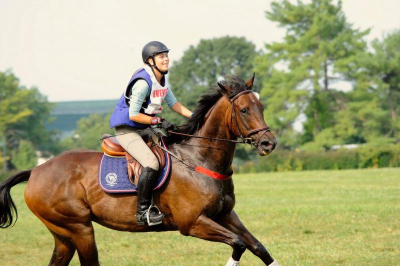 Macy and Chase gallop over the cross country course. SUBMITTED PHOTO