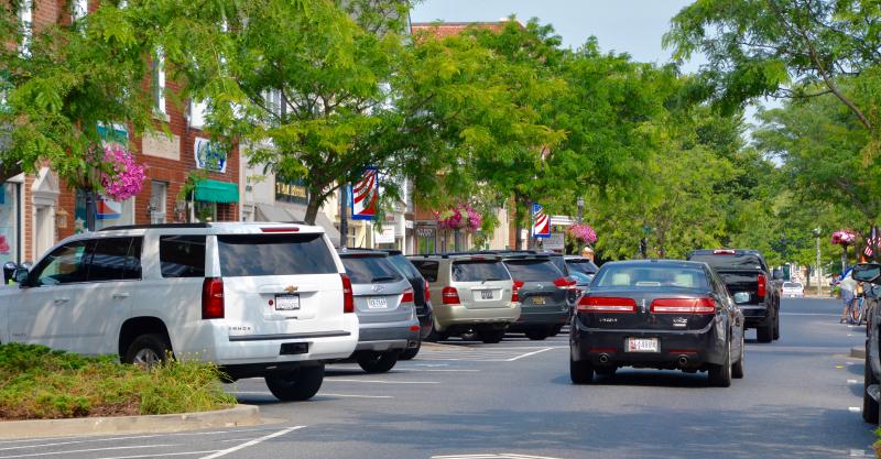 Parking is already at a premium before 10 a.m. on Second Street in downtown Lewes. RON MACARTHUR PHOTO