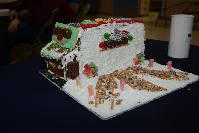 The winner of the nonprofit category was Food Truck. This piece was made by students from Family & Consumer Services Class, P.S. duPont Middle School, Wilmington. Gingerbread Contest