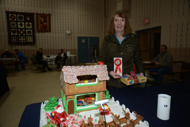 Second place in the amateur adult category was won by Nancy Trunzo with Santa’s Workshop. Gingerbread Contest