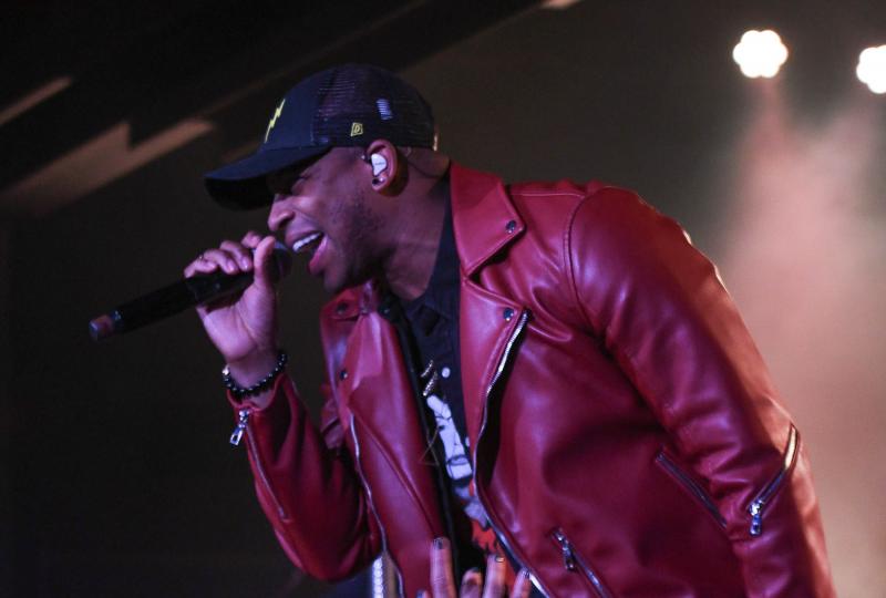 Jimmie Allen performs his song “High Life.”