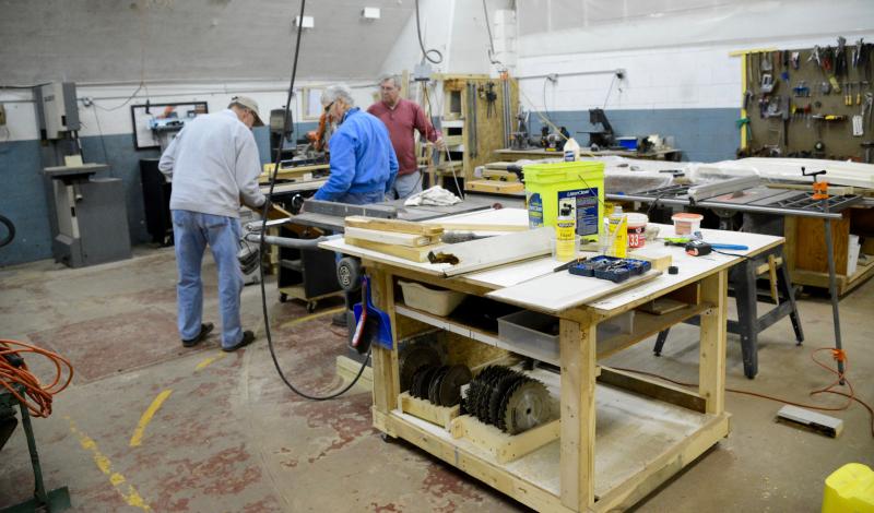 Battery Smith has been converted into a workshop for the Bunker Busters. RON MACARTHUR PHOTOS