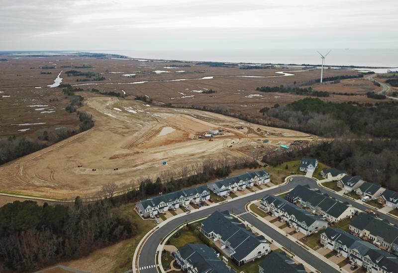 Work is already underway on the Harbor Point development off Park Road. The project was very controversial due to its proximity to the Great Marsh. NICK ROTH PHOTO