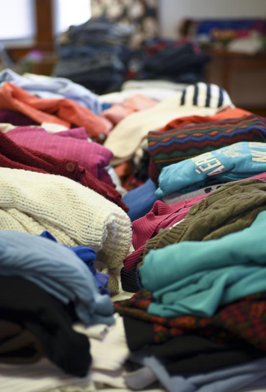 Warm clothes are offered, when there are any left over they will be donated to another charity.