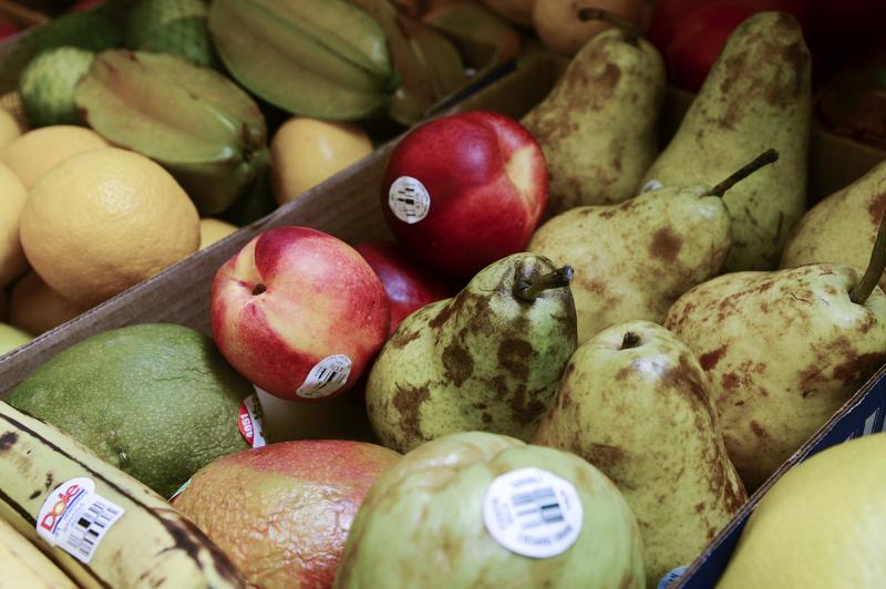 Bruised but edible fruit has been donated by local markets.
