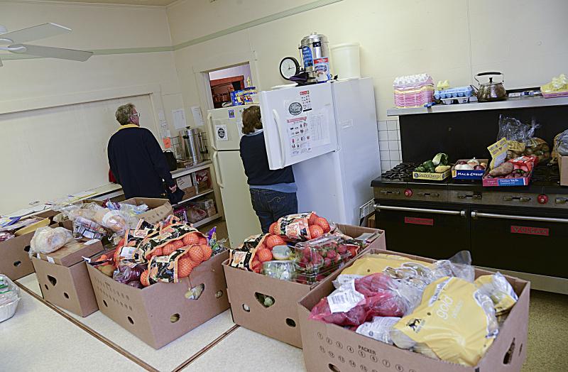 The vegetables begin to arrive from area markets.