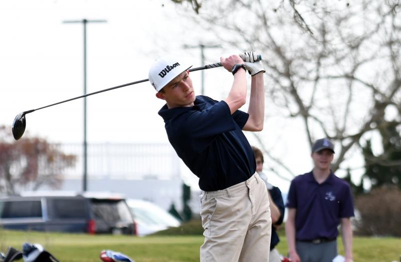 Cape’s Reed Jones tees off.