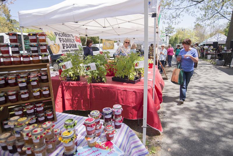 The Rehoboth Beach Farmers Market, rated as one of the top markets in Delaware, will be open from 11 a.m. to 2 p.m., Tuesday, May 7, in Grove Park. DENY HOWETH PHOTO