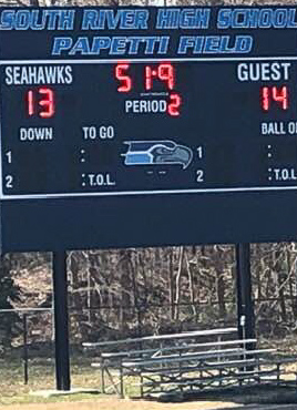 The final score for one of biggest wins in the history of Cape girls’ lacrosse. MARY MARSHALL PHOTO