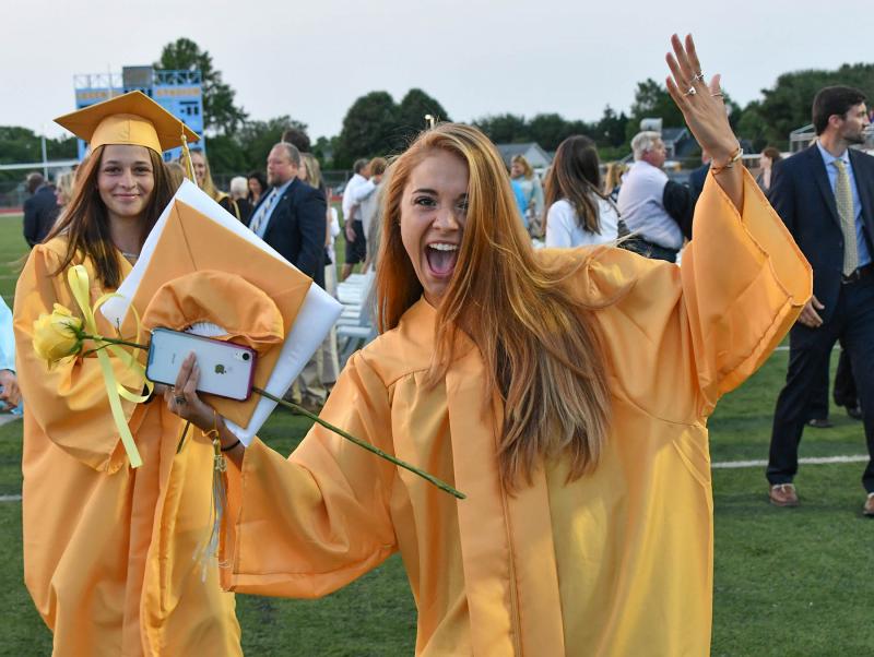 Hadara Aiello gets a last pose in during the recessional.