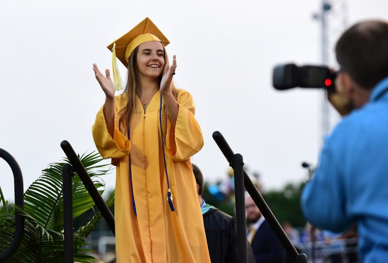 Last but not least is Emily Zuber, the final grad to receive her diploma.