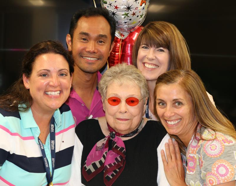 Jackie Finer celebrates the excellent and personalized service she received from her Beebe Home Health Care team. Surrounding her are (l-r) Katie Tidwell, Allan Ragpa, Sally Dziak and Paula Linder. SUBMITTED PHOTO