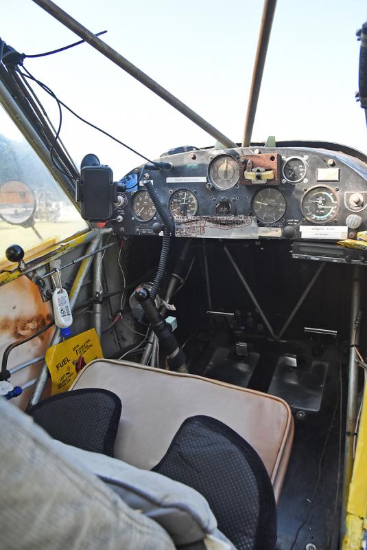A look inside one of the planes.