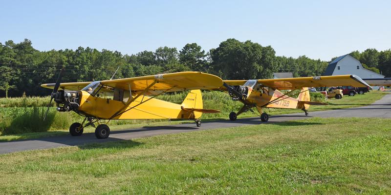 Two banner planes are ready to go.