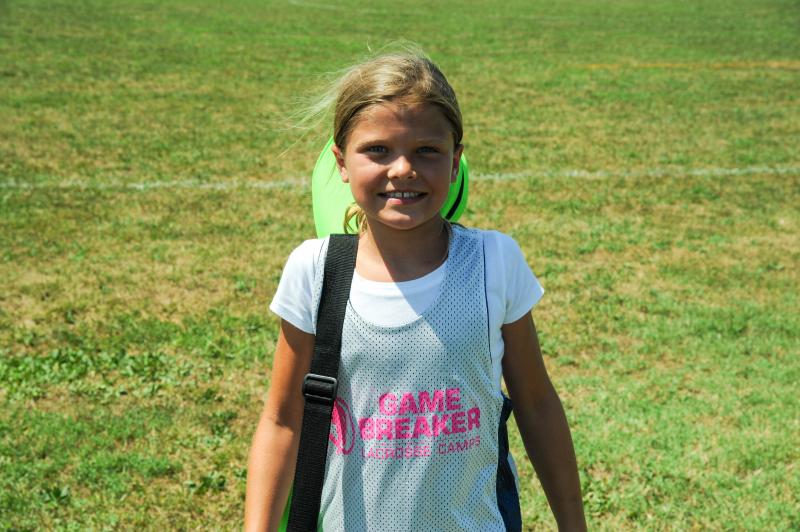 Annabell Bonk at the GameBreaker Lacrosse camp.
