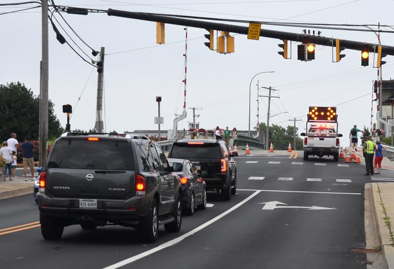 The Savannah Road drawbridge was closed at 7 p.m.