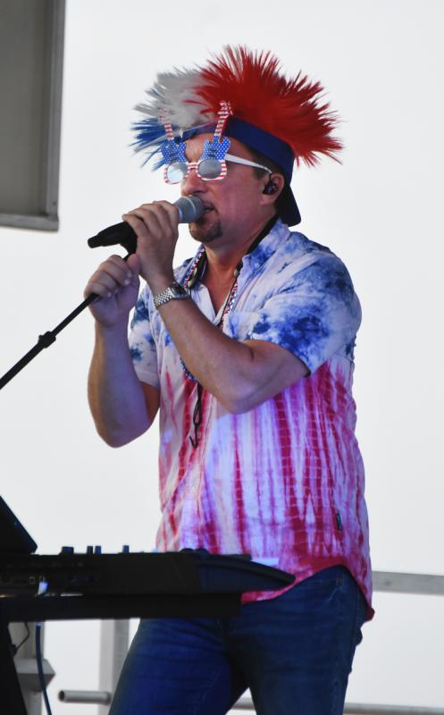 Dale Teat of Glass Onion entertains the crowd at the Cape May-Lewes Ferry.