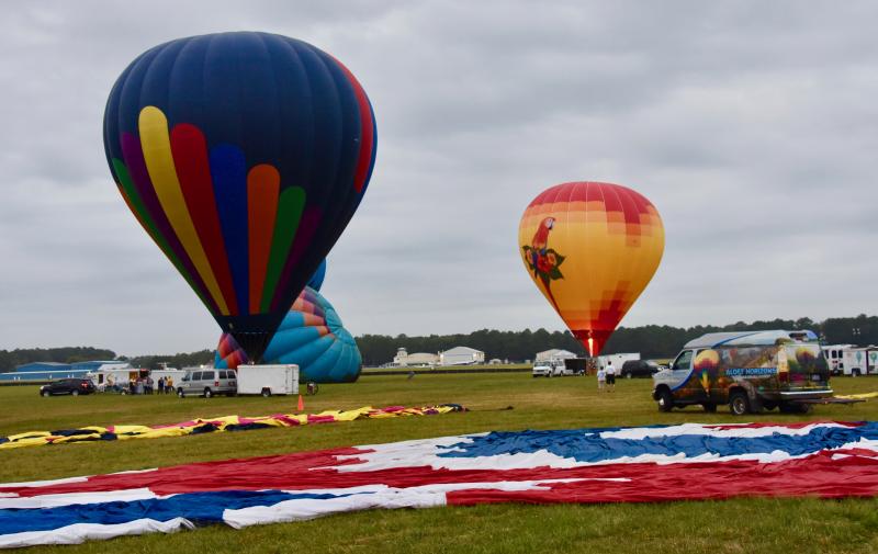 The first balloons take off from the festival grounds Sept. 15.