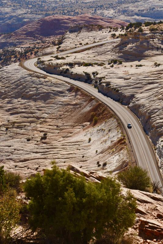 The most dramatic ride on Route 12 is through the Grand Staircase-Escalante.