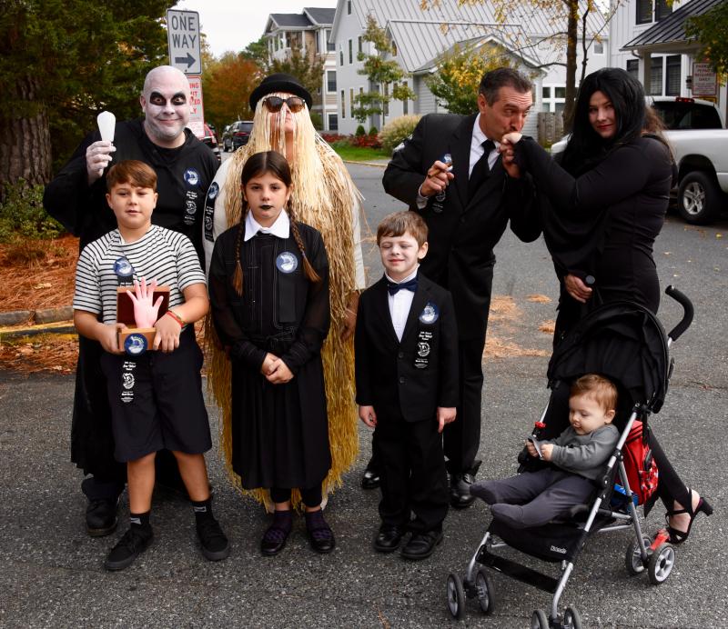 The Addams Family strikes a pose right out of the new hit movie. RON MACARTHUR PHOTO