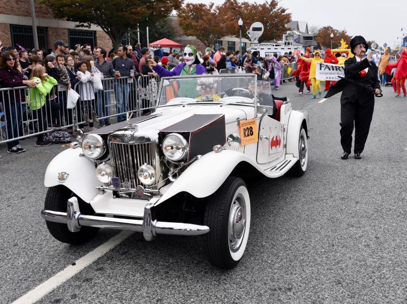 The Lisa Mathena Group has a tricked-up Batmobile. RON MACARTHUR PHOTO