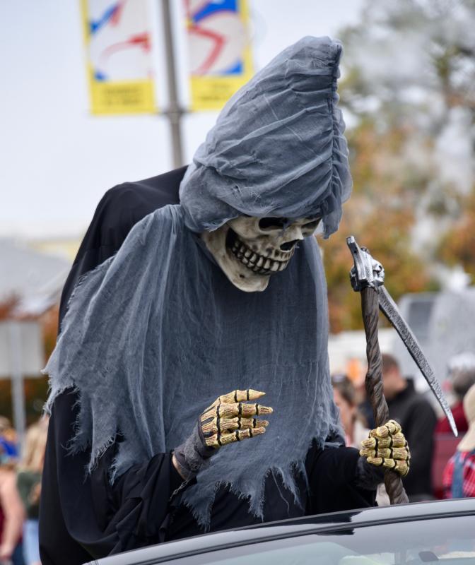 The Grim Reaper is the dead last participant in the Sea Witch Costume Parade. RON MACARTHUR PHOTO