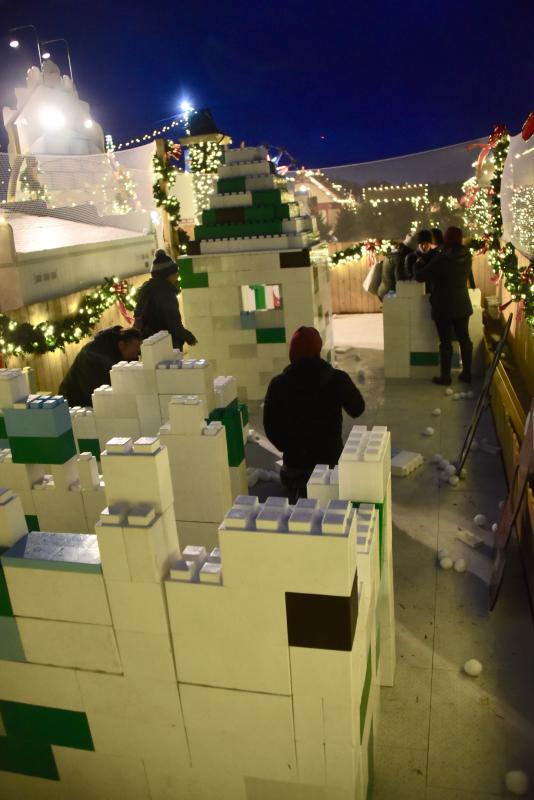 It’s time for snowball fights in the Schellville Village Snow Zone.