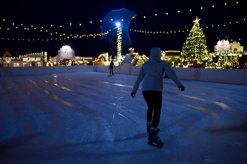 Skaters take to the ice just after Winter Wonderfest opens its doors for the 2019 holiday season.