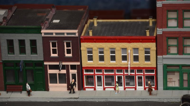 Each of the miniature people – less than one-half-inch tall – are hand painted.